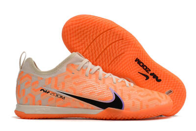 Nike Air Zoom Mercurial Vapor 15 Pro IC Low-Tops Soccer Shoes - Orange/Purple/Black