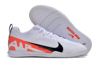 Nike Air Zoom Mercurial Vapor 15 Pro IC Low-Tops Soccer Shoes - White/Black/Red