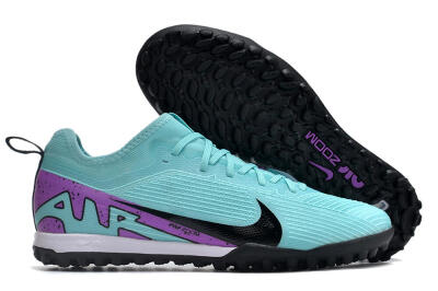 Nike Air Zoom Mercurial Vapor 15 Pro TF Low-Tops Soccer Shoes - Blue/Black/Purple