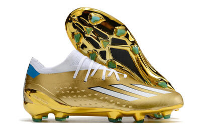 Adidas X Speedportal .1 FG Low-Tops Soccer Cleats - Gold/White/Blue