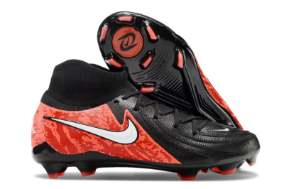 Nike Phantom Luna Elite FG High-Tops Soccer Cleats - Black/Red/White