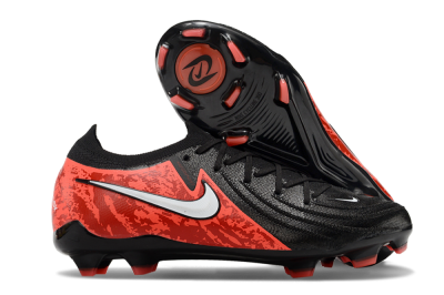 Nike Phantom Luna Elite FG Low-Tops Soccer Cleats - Black/Red/White