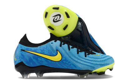 Nike Phantom Luna Elite FG Low-Tops Soccer Cleats - Blue/Yellow/Black