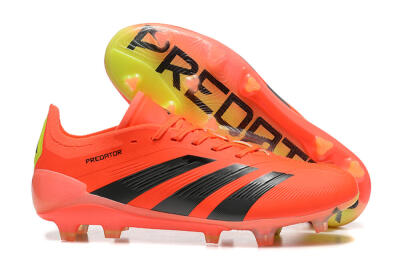 Adidas Predator Elite 24 FG Low-Tops Soccer Cleats - Red/Black/Yellow