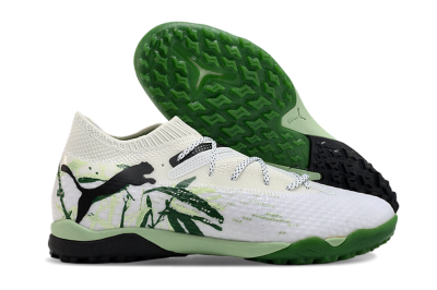 Puma Future 7 Ultimate TF Low-Tops Soccer Shoes - White/Green/Black
