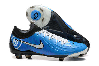 Nike Phantom Luna Elite Total 90 FG Low-Tops Soccer Cleats - Blue/Silver/Black