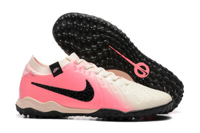 Nike Tiempo Legend 10 Pro TF Low-Tops Soccer Shoes - White/Pink/Black
