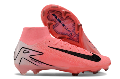 Nike Air Zoom Mercurial Superfly 10 FG High-Tops Soccer Cleats - Pink/White/Black