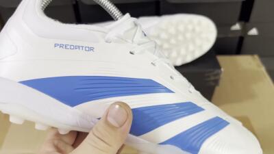 Adidas Predator 24 Elite TF Low-Tops Soccer Shoes - Beige/White/Blue
