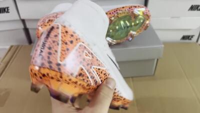 Nike Air Zoom Mercurial Superfly 10 Elite FG High-Tops Soccer Cleats - Grey/Leopard/Gold