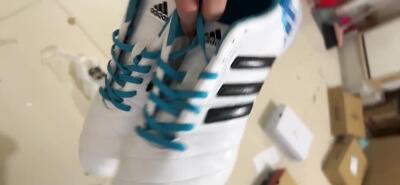 Adidas AdiPure 11Pro X PD25 Trx TF Low-Tops Soccer Shoes - White/Black/Blue