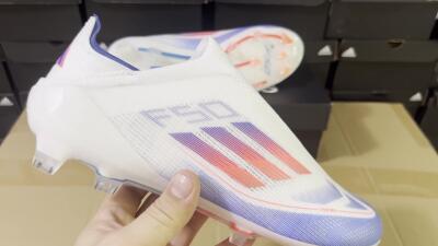 Adidas F50 Adizero FG Low-Tops Soccer Cleats - Red/White/Blue