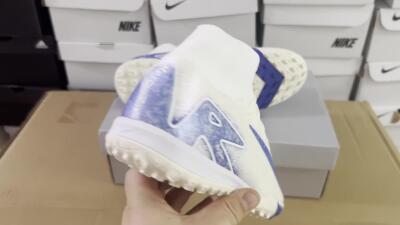 Nike Air Zoom Mercurial Superfly 10 Elite TF High-Tops Soccer Shoes - Beige/Blue