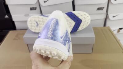 Nike Air Zoom Mercurial Vapor 16 Elite TF Low-Tops Soccer Shoes - Beige/Blue