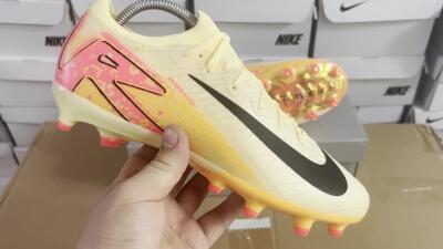 Nike Air Zoom Mercurial Vapor 16 Elite AG Low-Tops Soccer Cleats - Yellow/Black/Orange