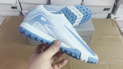 Nike Air Zoom Mercurial Vapor 16 Elite TF Low-Tops Soccer Shoes - Jade/Beige/Blue