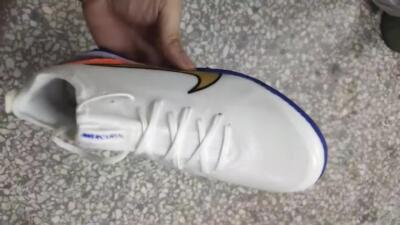 Nike Air Zoom Mercurial Vapor 16 Elite TF Low-Tops Soccer Shoes - White/Orange/Blue