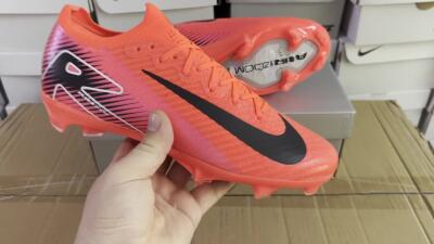 Nike Air Zoom Mercurial Vapor 16 Elite FG Low-Tops Soccer Cleats - Red/White/Black