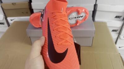 Nike Air Zoom Mercurial Superfly 10 Elite FG High-Tops Soccer Cleats - Red/Black/White