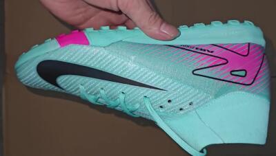 Nike Air Zoom Mercurial Superfly 10 Elite TF High-Tops Soccer Shoes - Green/Pink/Black