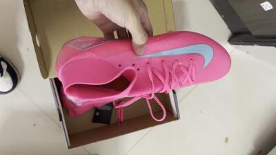 Nike Air Zoom Mercurial Superfly 16 Elite FG High-Tops Soccer Cleats - Pink/Mint