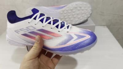 Adidas F50 Pro TF Low-Tops Soccer Shoes - Blue/Red/Beige