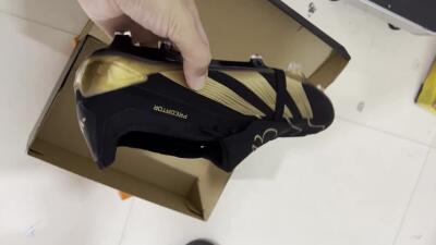 Adidas Predator Elite Tongue FG Low-Tops Soccer Cleats - Black/Gold