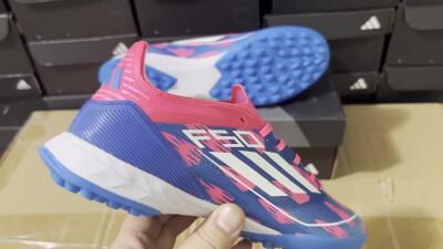 Adidas F50 Elite TF Low-Tops Soccer Shoes - Blue/Pink/White