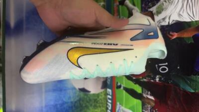 Nike Air Zoom Mercurial Vapor 16 Elite FG Low-Tops Soccer Cleats - White/Gold/Blue