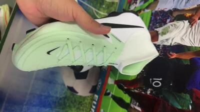Nike Phantom Luna Elite FG High-Tops Soccer Cleats - Green/White/Black