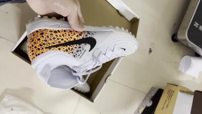 Nike Phantom Luna Elite TF High-Tops Soccer Shoes - Grey/Black/Leopard