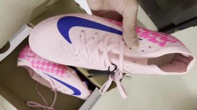 Nike Air Zoom Mercurial Vapor 16 Elite FG Low-Tops Soccer Cleats - Pink/White/Blue