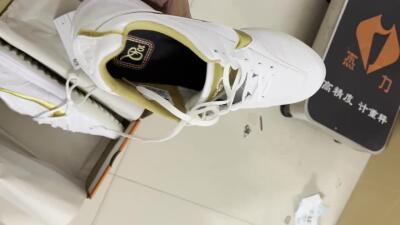 Nike Tiempo Legend 7 Elite R10 TF Low-Tops Soccer Shoes - White/Gold