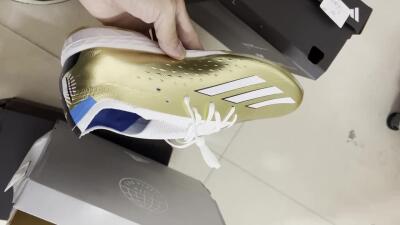 Adidas X Speedportal.1 TF Low-Tops Soccer Shoes - Gold/White/Blue