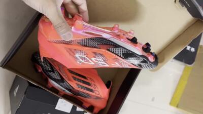 Adidas F50+ Lightstrike Pro Laceless FG Low-Tops Soccer Cleats - Red/Black/Silver