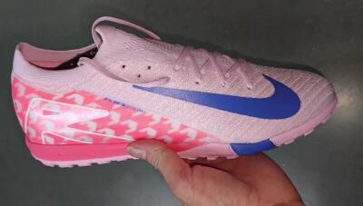 Nike Air Zoom Mercurial Vapor 16 Elite TF Low-Tops Soccer Shoes - Pink/Blue/White