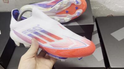 Adidas F50+ Lightstrike Pro Laceless FG Low-Tops Soccer Cleats - Red/White/Blue