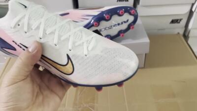 Nike Air Zoom Mercurial Vapor 16 Elite AG Low-Tops Soccer Cleats - Jade/Yellow/Pink/Blue