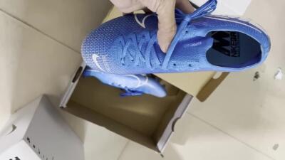 Nike Mercurial Vapor 13 Elite FG Low-Tops Soccer Cleats - Blue/White