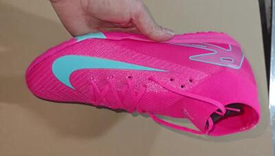 Nike Air Zoom Mercurial Superfly 10 Elite TF High-Tops Soccer Shoes - Pink/Red/Jade