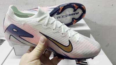 Nike Air Zoom Mercurial Vapor 16 Elite FG Low-Tops Soccer Cleats - Jade/Gold/Pink/Blue