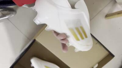 Adidas F50 Elite Laceless FG Low-Tops Soccer Cleats - White/Gold