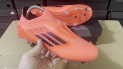 Adidas F50 Elite Laceless FG Low-Tops Soccer Cleats - Red/Blue/Silver