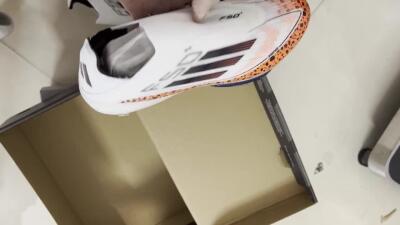 Adidas F50+ Lightstrike Pro Laceless FG Low-Tops Soccer Cleats - White/Leopard/Black