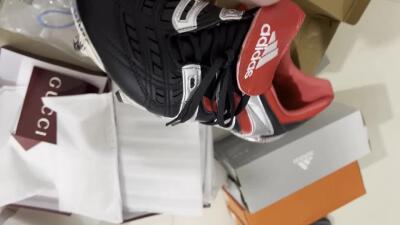 Adidas Predator Accelerator FG Low-Tops Soccer Cleats - Black/Silver/Red