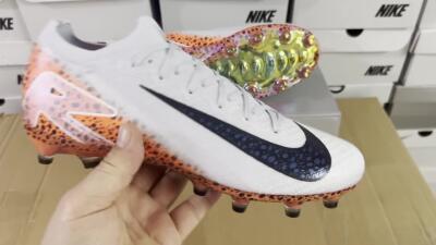 Nike Air Zoom Mercurial Vapor 16 Elite AG Low-Tops Soccer Cleats - Grey/Black/Brown