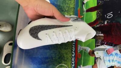 Nike Air Zoom Mercurial Superfly 10 Elite FG High-Tops Soccer Cleats - White/Black/Grey