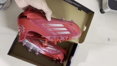 Adidas F50 Elite FG Low-Tops Soccer Cleats - Red/Silver/White