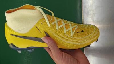 Nike Phantom Luna Elite FG High-Tops Soccer Cleats - Yellow/White/Black