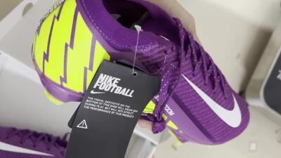 Nike Air Zoom Mercurial Vapor 16 Elite FG Low-Tops Soccer Cleats - Purple/White/Yellow/Brown